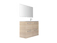 VIF - Set 2 tiroirs en PPSM - Bois clair - 45x35x1,8cm - vignette