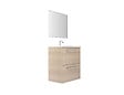 VIF - Set 2 tiroirs U MDF mélaminé - Bois clair - 60x35x18cm - vignette
