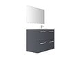 VIF - Set 2 tiroirs en MDF - Gris ardoise - 45x45x1,8cm - vignette