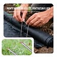 VOUNOT - Lot de 50 piquets de fixation pour jardin U 150x30mm en acier galvanise - vignette