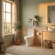 SWISS AQUA TECHNOLOGIES - Brevis Combi WC à poser sans bride en céramique compatible PMR avec abattant SoftClose, blanc (SATBRE033RREXVPP) - vignette