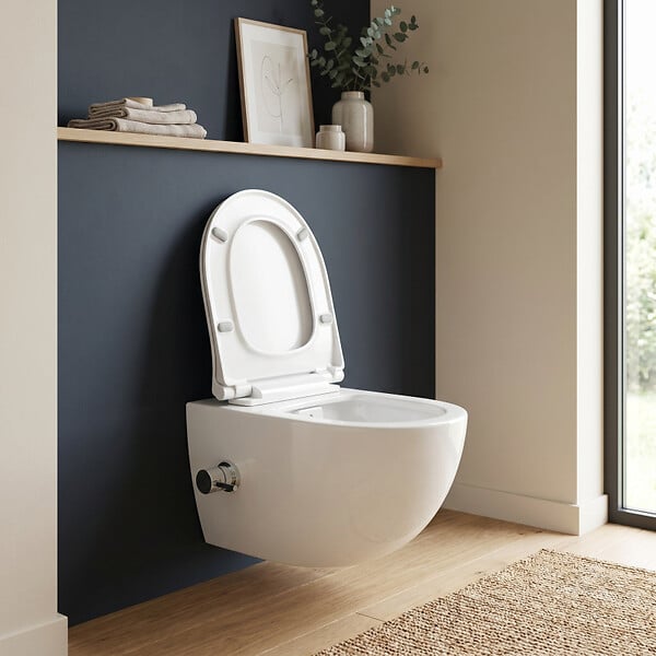 SWISS AQUA TECHNOLOGIES - Infinitio WC sans bride avec fonction bidet + Abattant softclose (SATINF011RREXPBFC) - large