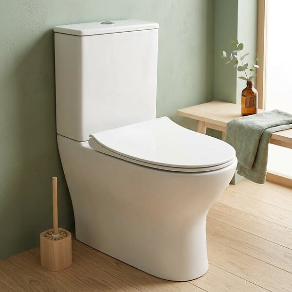 SIKO - Combi WC à poser sans bride, avec abattant slim softclose - remplissage par le côté (EUR990) - large