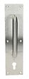 HERACLES - Poignée sur plaque tirage clé I inox brossé - HERACLES - B-INOX-PT902 - vignette