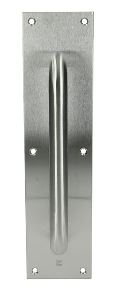 HERACLES - Poignée sur plaque tirage inox brossé - HERACLES - B-INOX-PT901 - large