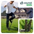 VOUNOT - Kit cloture filet a poules PE avec piquets 12m vert - vignette