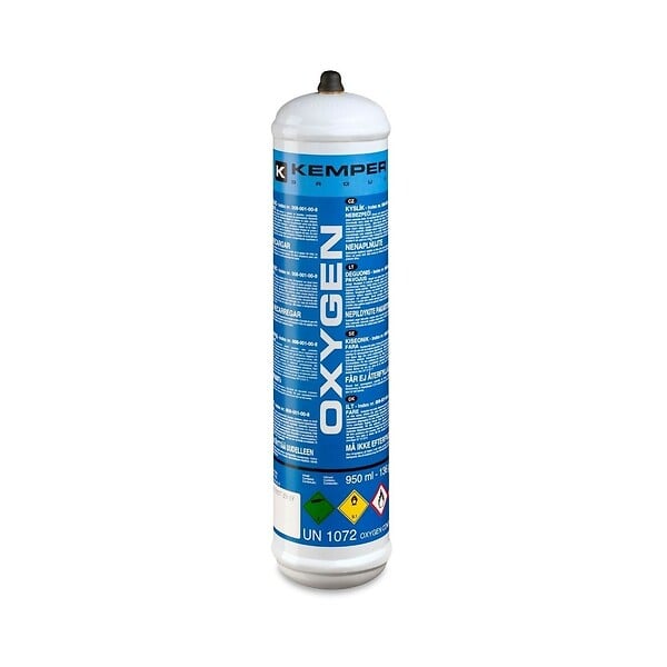 KEMPER - Lot de 3 Bouteilles Oxygène Jetable 110 bar Connexion M10 Soudure bi-gaz 110 Litres KEMPER - large