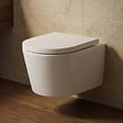 SWISS AQUA TECHNOLOGIES - WC suspendu sans bride et fixations invisibles + abattant frein de chute (SATBRE010RREXP) - vignette