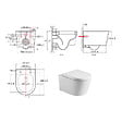 SWISS AQUA TECHNOLOGIES - WC suspendu sans bride et fixations invisibles + abattant frein de chute (SATBRE010RREXP) - vignette