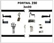 GD MENUISERIES - Portail En Bois Ajouree Traverse Droit L3m x H1,50 - vignette