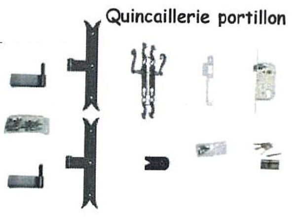 GD MENUISERIES - Portillon En Bois Plein L1m x H1,60/1,80 m - large