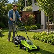 VITO - Tondeuse à gazon 20V + 2 Batteries lithium 3.0Ah + Chargeur double Gazon 300m2 - Bac 30L VITO - vignette