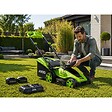 VITO - Tondeuse à gazon 40V - 2 Batteries lithium 3.0Ah Chargeur double Moteur Brushless 600m2 VITO - vignette