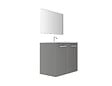 VIF - Porte en MDF - Gris clair - Lot de 2 - 70x40x1,8cm - vignette