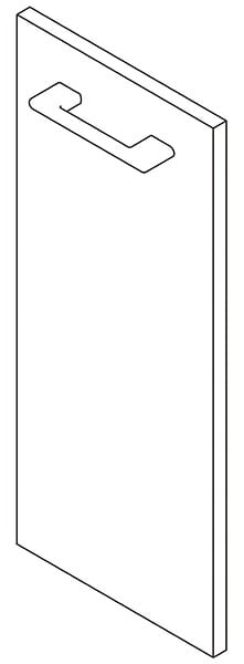 VIF - Porte en MDF - Blanc - 70x45x1,8cm - large