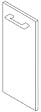 VIF - Porte en MDF - Blanc - 70x45x1,8cm - vignette