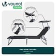 VOUNOT - Transat pare soleil Lot de 2 pcs Noir - vignette
