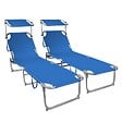 VOUNOT - Transat pare soleil Lot de 2 pcs Bleu - vignette