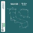 VOUNOT - Transat pare soleil Lot de 2 pcs Bleu - vignette