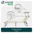 VOUNOT - Transat pare soleil Lot de 2 pcs Beige - vignette
