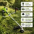 VITO - Debroussailleuse thermique 47Cm3 Moteur 2T 2.7CV + Bobine  avec fil + lame 3 dents + Harnais VITO - vignette