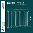 VOUNOT - Barriere de securite a pression sans percage Largeur 103-110cm Metal noir - vignette