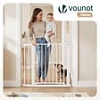 VOUNOT - Barriere de securite a pression sans percage Largeur 89-96cm Metal blanc - vignette