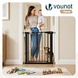 VOUNOT - Barriere de securite a pression sans percage Largeur 75-82cm Metal noir - vignette