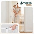 VOUNOT - Barriere de securite a pression sans percage Largeur 75-82cm Metal blanc - vignette