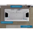 DISTRIBAIN - Baignoire balnéo Caïman-S 28 jets Whirlpool - vignette