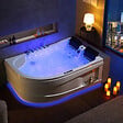 DISTRIBAIN - Baignoire balnéo Kalliste Gauche 47 jets Whirlpool - vignette
