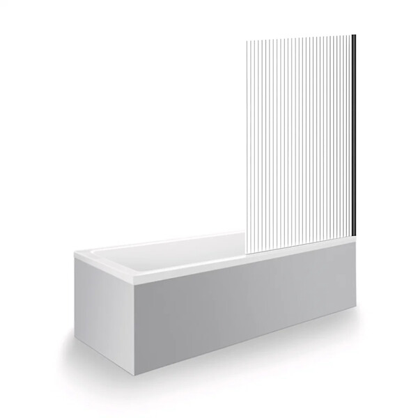 DURAVIT - Baignoire droite 170 X 70 Duravit No.1 + Pare bain AURYS Raywall noir mat version droite - large