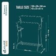 VOUNOT - Portant a Vetements Double avec etagere Chaussures 4 Crochets Lateraux 108x58x146cm metal Blanc - vignette