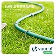 VOUNOT - Lot de 250 piquets de fixation pour jardin U 150x30mm en acier galvanise - vignette