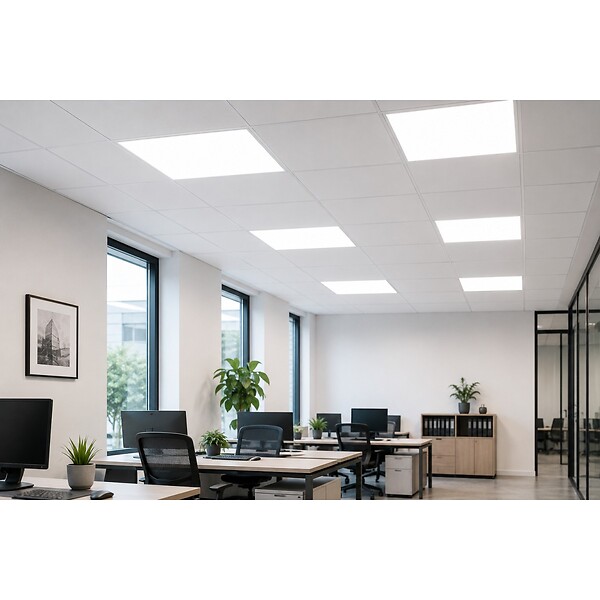 ASLO - Panneau LED Carré 595 x 595mm 48W 6500K Blanc froid ASLO - large