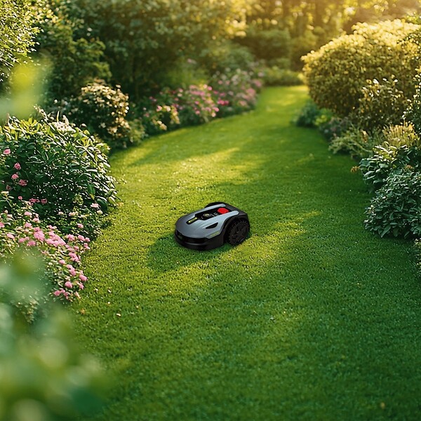 VITO - Robot Tondeuse sans fil 800m2 Brushless 3 Lames Coupe 180mm Retour station automatique Mulching VITO - large
