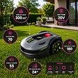VITO - Robot Tondeuse sans fil 300m2 Brushless 3 Lames Coupe 180mm Retour station automatique Mulching VITO - vignette
