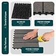 VOUNOT - Lot de 16 dalles clipsables exterieures 30x30cm en Composite WPC Gris - vignette
