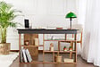 HABITAT ET JARDIN - Bureau d'étude en bois "Vesper" - 130 x 120 x 72 cm - AnthracitePin atlantique - vignette