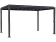 HABITAT ET JARDIN - Pergola bioclimatique autoportante avec lames orientables "Howard" - 3 x 4 m - Gris - vignette