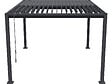 HABITAT ET JARDIN - Pergola bioclimatique autoportante avec lames orientables "Howard" - 3 x 4 m - Gris - vignette