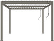 HABITAT ET JARDIN - Pergola bioclimatique "Windsor" - 3 x 4 m - Taupe - vignette
