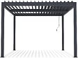 HABITAT ET JARDIN - Pergola bioclimatique en aluminium "Windsor" - 3 x 4 m - Anthracite - vignette