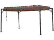 HABITAT ET JARDIN - Pergola bioclimatique en tissu "Lodge" 3 x 4 m - Taupe - vignette