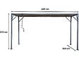 HABITAT ET JARDIN - Pergola bioclimatique en tissu "Lodge" 3 x 4 m - Taupe - vignette