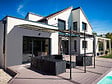 HABITAT ET JARDIN - Pergola tonnelle adossée en métal - 3 x 4 m - Beige - vignette