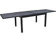 HABITAT ET JARDIN - Table de jardin en aluminium extensible "Lagos" - 140/280 x 90 x 76 cm - Noir - vignette