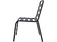 HABITAT ET JARDIN - Lot de 4 chaises de jardin en métal empilables "Bilbao" - Gris - vignette