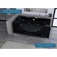 DISTRIBAIN - Baignoire balnéo Kilauea Black 26 jets Whirlpool - vignette