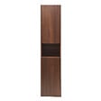 SWISS AQUA TECHNOLOGIES - Colonne de salle de bain suspendue 36 x 165 cm avec niche ouverte, effet bois noyer mat (SATEVOV36NA) - vignette